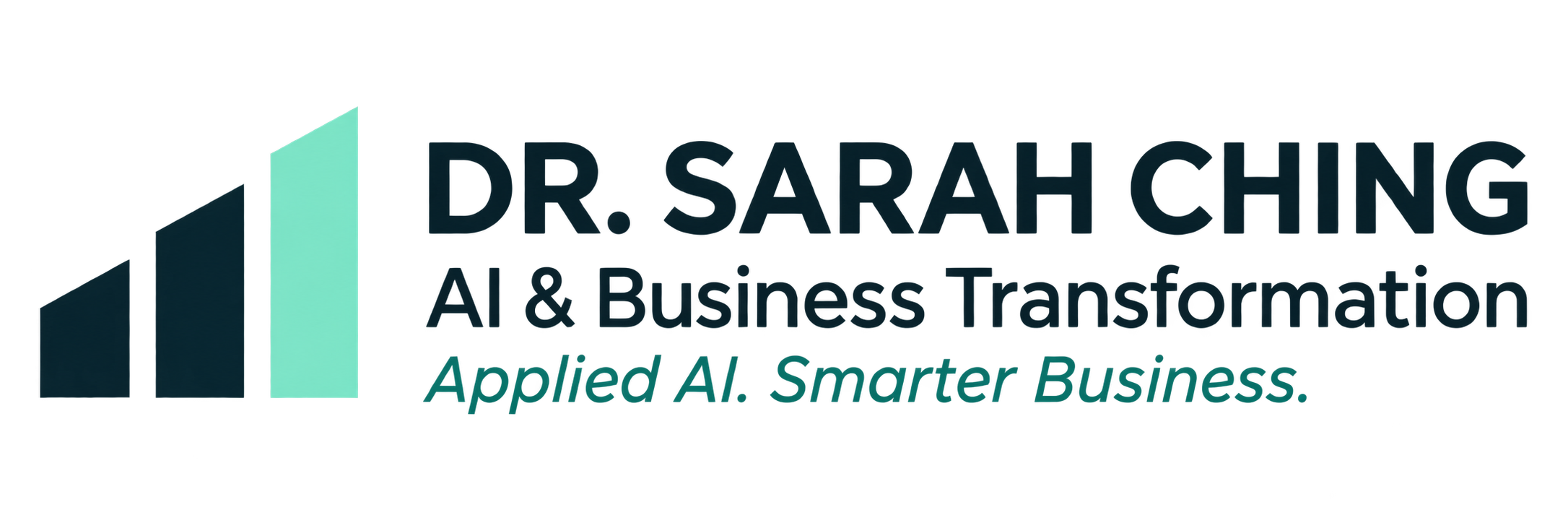 Dr. Sarah Ching — AI & Business Transformation. Applied AI. Smarter Business.
